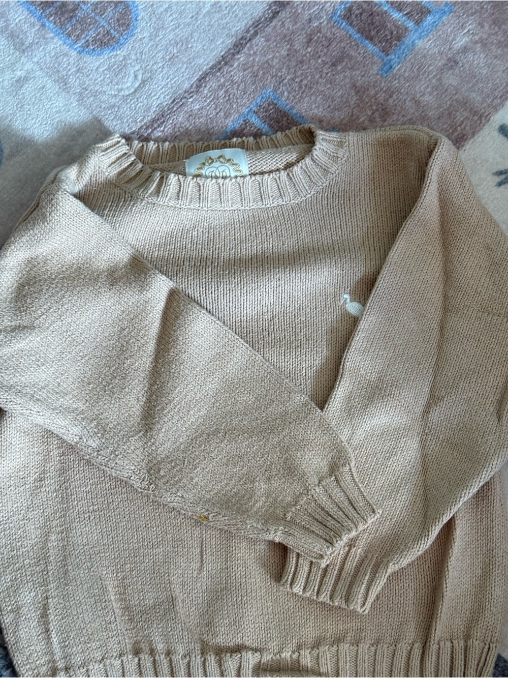 The Beaufort Bonnet Company Beige Crewneck Sweater